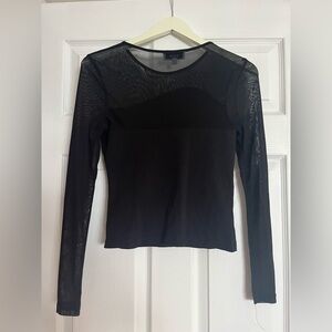 Elegant Black Sheer Top